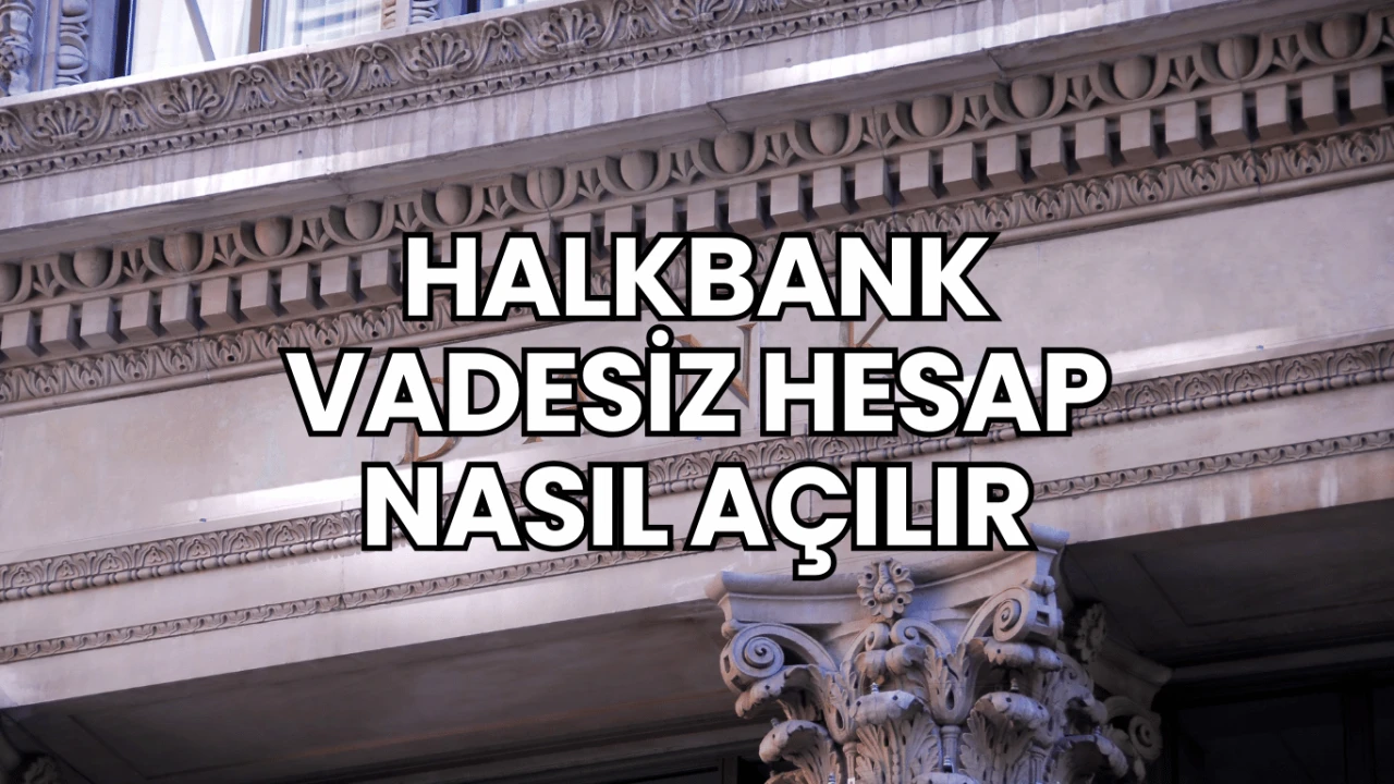 Halkbank Vadesiz Hesap Nasıl Açılır