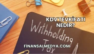 KDV Tevkifatı Nedir?