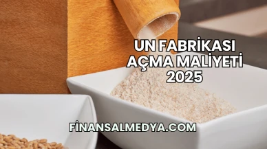 Un Fabrikası Açma Maliyeti 2025